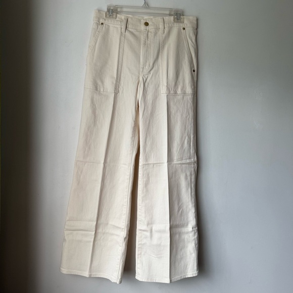 J. Crew Camp-pocket wide-leg jean in Ecru Wash 27" NWT - Picture 5 of 8